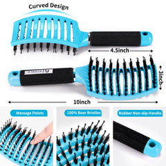 HIPPIH curved vented brush designed for quick drying and comfy brushing.