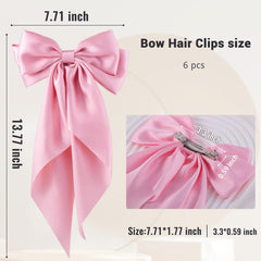 Hisial broches grandes rosa, clip resistente que mantiene el cabello sujeto todo el día.