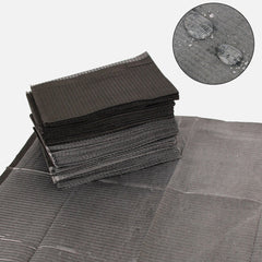 Pad desechable de Hisight 125 piezas negro facilita la limpieza y absorbe líquidos.