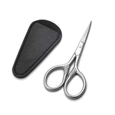 Hitopty small precision scissors in stainless steel for clean grooming cuts.