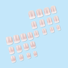 Conjunto 24 uñas postizas de tallas variadas para ajuste personalizado.