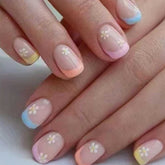 Hkanlre Square French Press nails ready for quick at‑home manicure