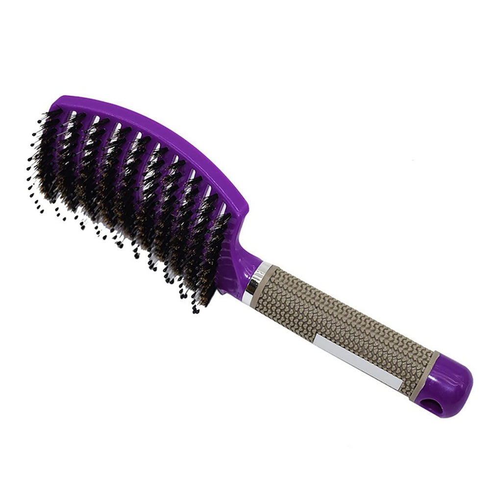 HKN Hairstreaq brush front view detangles all hair types with ease.