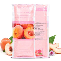 Close-up of HLead peach scented wax beads showing fragrance and texture