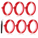 HLQHXWHZT 6-rolls double-sided nail tape with clear adhesive for nails