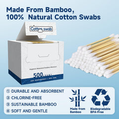 HMTM bamboo sticks offer sturdy, break-resistant support during careful makeup or cleaning tasks.