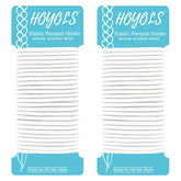 Hoyols gomas pelo sin metal 4mm blanco; paquete de 50 para cuidado diario