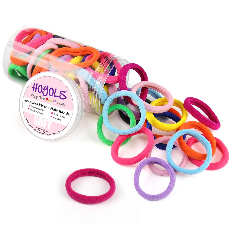 HOYOLS seamless hair band 4cm ponytail secures without creasing.