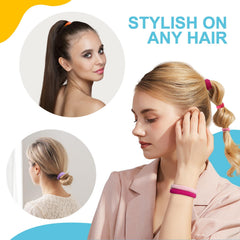 HOYOLS elastic hair band stretches from 4cm to 30cm for versatile styles.