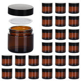 Hoa Kinh 2oz amber jar front view for travel-size cosmetics.
