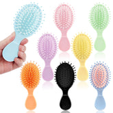 HOFASON mini wet hair brush set in macaron colors for on-the-go detangling