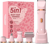 HOHOLE 5-in-1 bikini trimmer attachments for versatile grooming.