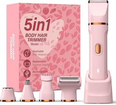 HOHOLE 5-in-1 bikini trimmer attachments for versatile grooming.