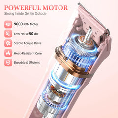 HOHOLE facial razor head close-up for precise, gentle shaping.