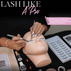 HOKA lash extension kit glue for quick-dry, strong hold during practice.