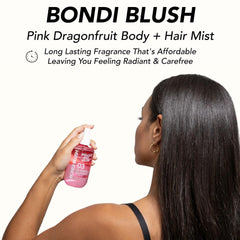 Holler & Glow Bondi Blush bottle side showing packaging ideal for daily use