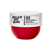 Holler & Glow Bondi Pink Dragonfruit Body Butter jar nourishes dry skin.