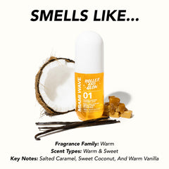 Holler & Glow Miami Wave spray on arm for all-day scent.