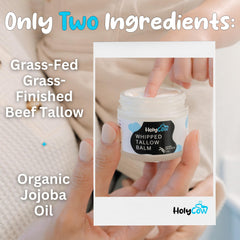 HolyCow herb-infused jojoba oil blend provides gentle, non-greasy moisture for the face