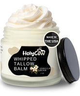 HolyCow whipped tallow balm vanilla jar for deep skin hydration