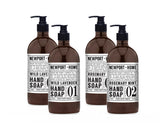 Home & Body Co Newport Wild Lavender hand soap pump for gentle cleansing.