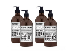 Home & Body Co Newport Wild Lavender hand soap pump for gentle cleansing.