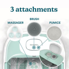 HoMedics Smart Space Elite Footbath bubble massage delivers a refreshing at‑home spa feel.
