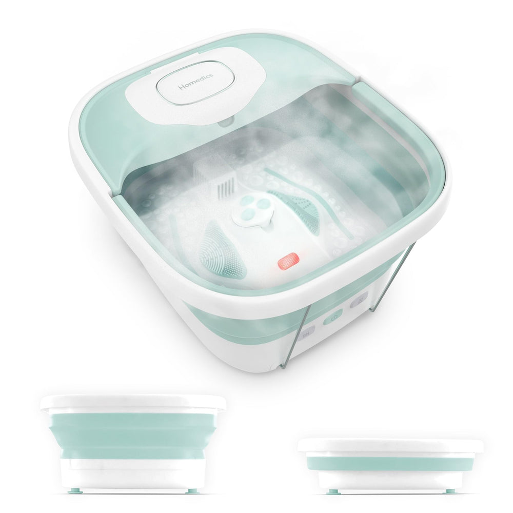 HoMedics Smart Space Elite Footbath collapsible design for compact storage after use.
