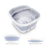 HoMedics Smart Space Footbath showing collapsible design for compact storage