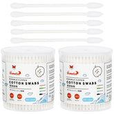 HOMEFOX pointed-tip cotton swabs for precise cleaning and makeup touch-ups.