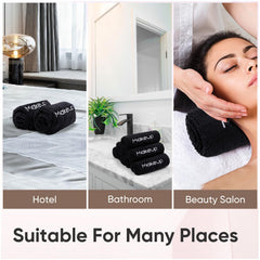 HOMEXCEL microfiber face towel quick-dry design for fast cleansing sessions