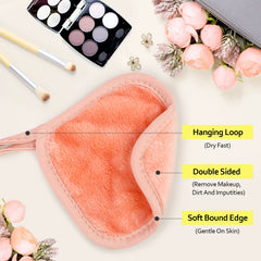 Paños de doble cara HOMEXCEL rosa, limpieza profunda y exfoliación suave.