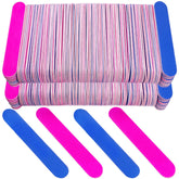 HomeyEra 200-pcs emery boards in pink and blue for easy home nail care