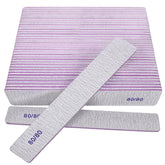 HomeyEra 80/80 grit nail files pack 24 for quick acrylic and gel nail shaping.