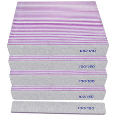 HomeyEra nail file set with 100/180 grit double-sided for quick shaping and buffing