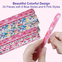 HomeyEra nail files in bright colors demonstrate versatile use for nails, acrylics, and grooming.