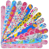 HomeyEra flowery nail files pack front view showing vibrant colors for DIY manicures.