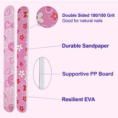 HomeyEra rounded-top nail file with comfortable grip for smooth buffing.