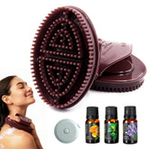 Homsoil Meridian Brush, dos usos para cuerpo, limpieza profunda y exfoliación suave.