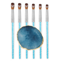 HomTop nail art brush set multi-size for precise nail designs.
