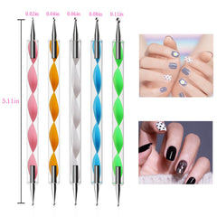 HomTop nail art brushes in three sizes for fine lines.