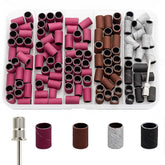 HomTop nail drill bands organizer in a compact case for easy transport.
