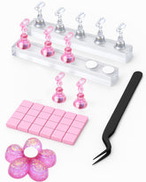 HomTop nail stand pair with magnetic bases for stable nail art setup