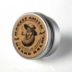 Honest Amish Beard Balm being applied to the beard for easy styling.