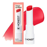 Honest Beauty Blood Orange tinted balm swatch showing juicy moisture