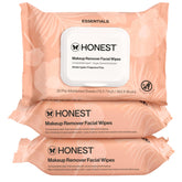 Honest Beauty: toallitas desmaquillantes sin fragancia para piel sensible, limpieza suave y eficaz.
