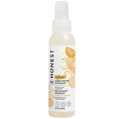 The Honest Company detangler spray bottle for smooth, tangle-free hair.