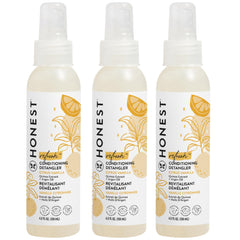 The Honest Company Conditioning Detangler spray bottle for easy detangling across hair types.