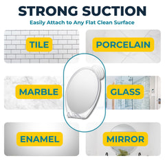 HONEYBULL built-in razor holder keeps blades within reach.