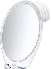 HONEYBULL fogless shower mirror with suction mount delivers clear reflections.